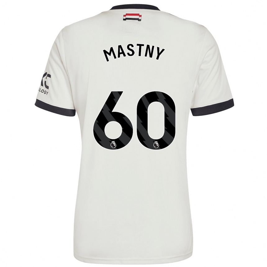 Kids Football Ondrej Mastny #60 Off White Third Jersey 2024/25 T-Shirt Australia