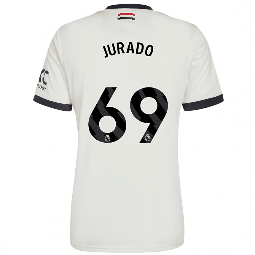 Kids Football Marc Jurado #69 Off White Third Jersey 2024/25 T-Shirt Australia