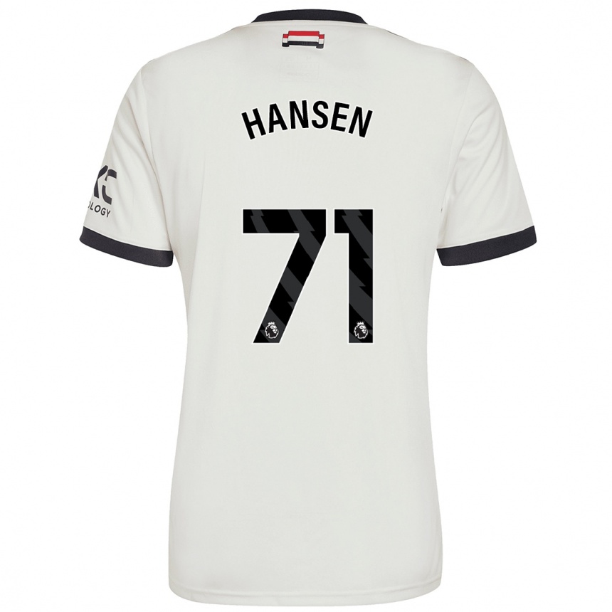 Kids Football Isak Hansen-Aaroen #71 Off White Third Jersey 2024/25 T-Shirt Australia