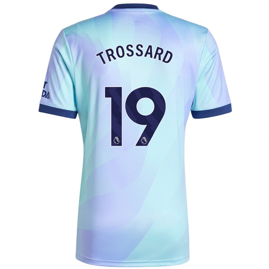 Kids Football Leandro Trossard #19 Aqua Third Jersey 2024/25 T-Shirt Australia