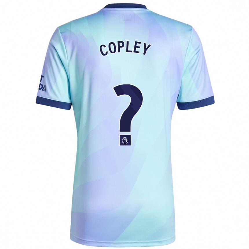 Kids Football Louie Copley #0 Aqua Third Jersey 2024/25 T-Shirt Australia