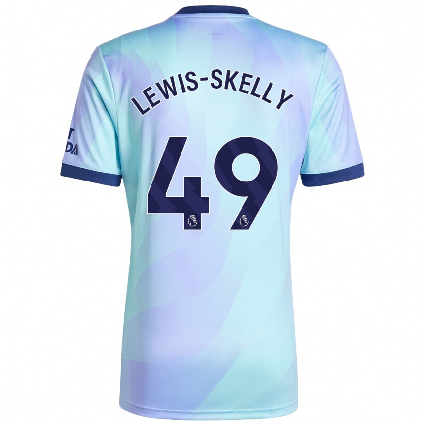 Kids Football Myles Lewis-Skelly #49 Aqua Third Jersey 2024/25 T-Shirt Australia