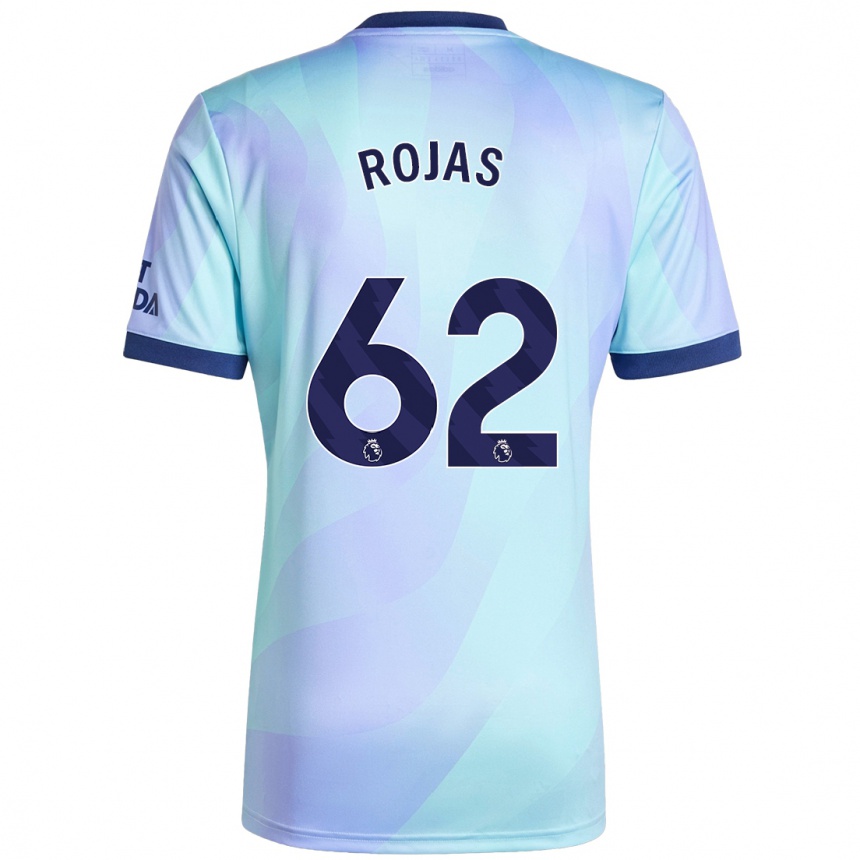 Kids Football Alexei Rojas #62 Aqua Third Jersey 2024/25 T-Shirt Australia