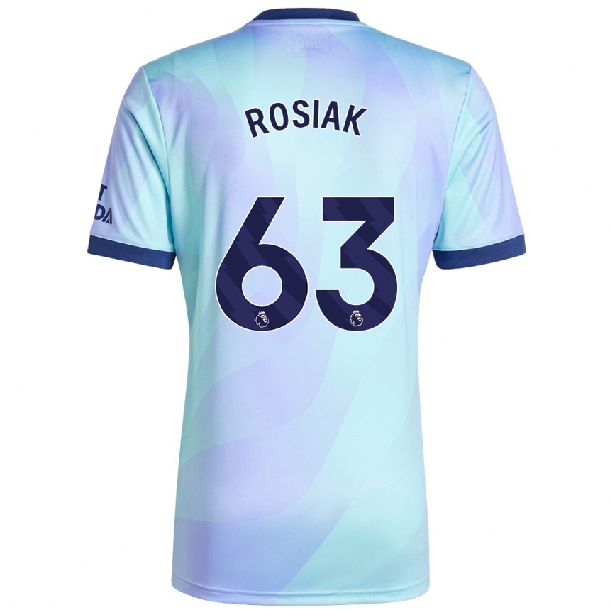 Kids Football Michal Rosiak #63 Aqua Third Jersey 2024/25 T-Shirt Australia