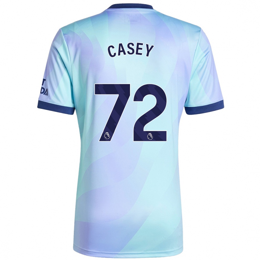 Kids Football Dan Casey #72 Aqua Third Jersey 2024/25 T-Shirt Australia