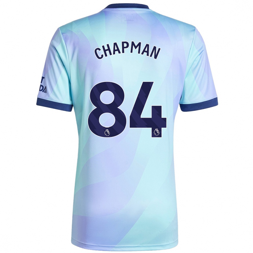 Kids Football Samuel Chapman #84 Aqua Third Jersey 2024/25 T-Shirt Australia