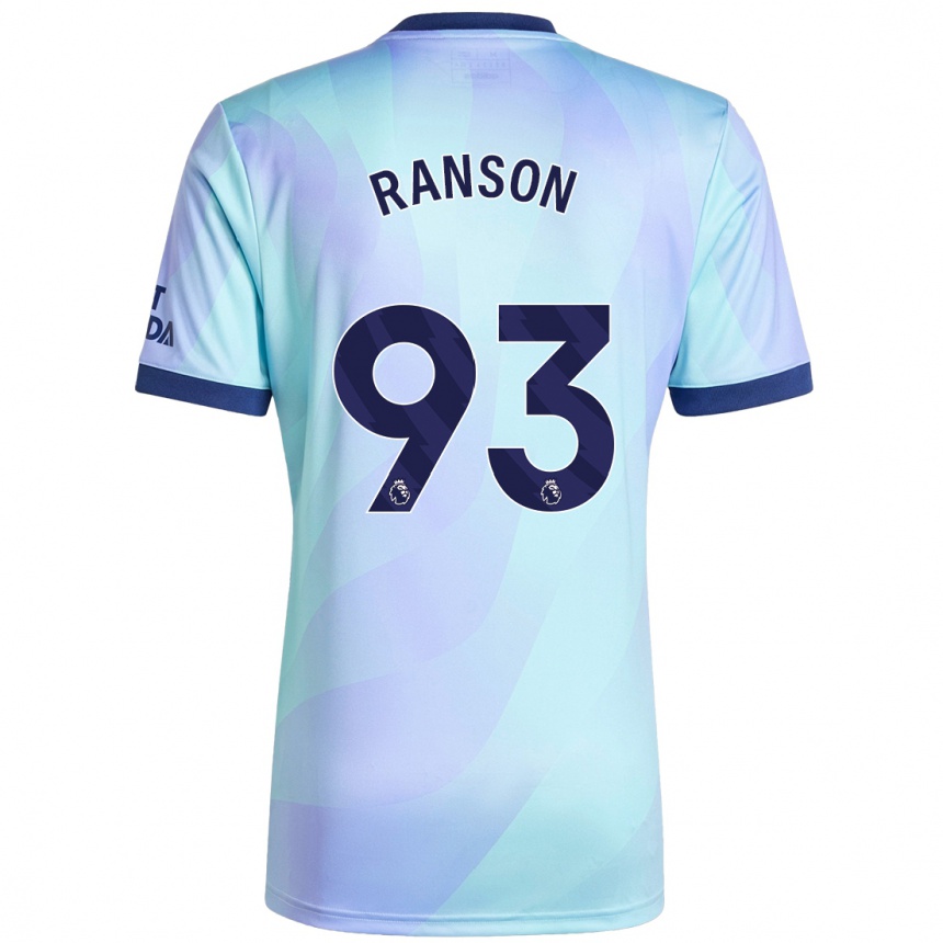 Kids Football Khari Ranson #93 Aqua Third Jersey 2024/25 T-Shirt Australia