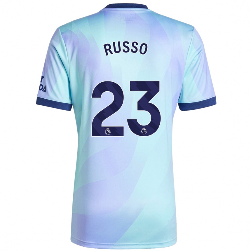 Kids Football Alessia Russo #23 Aqua Third Jersey 2024/25 T-Shirt Australia