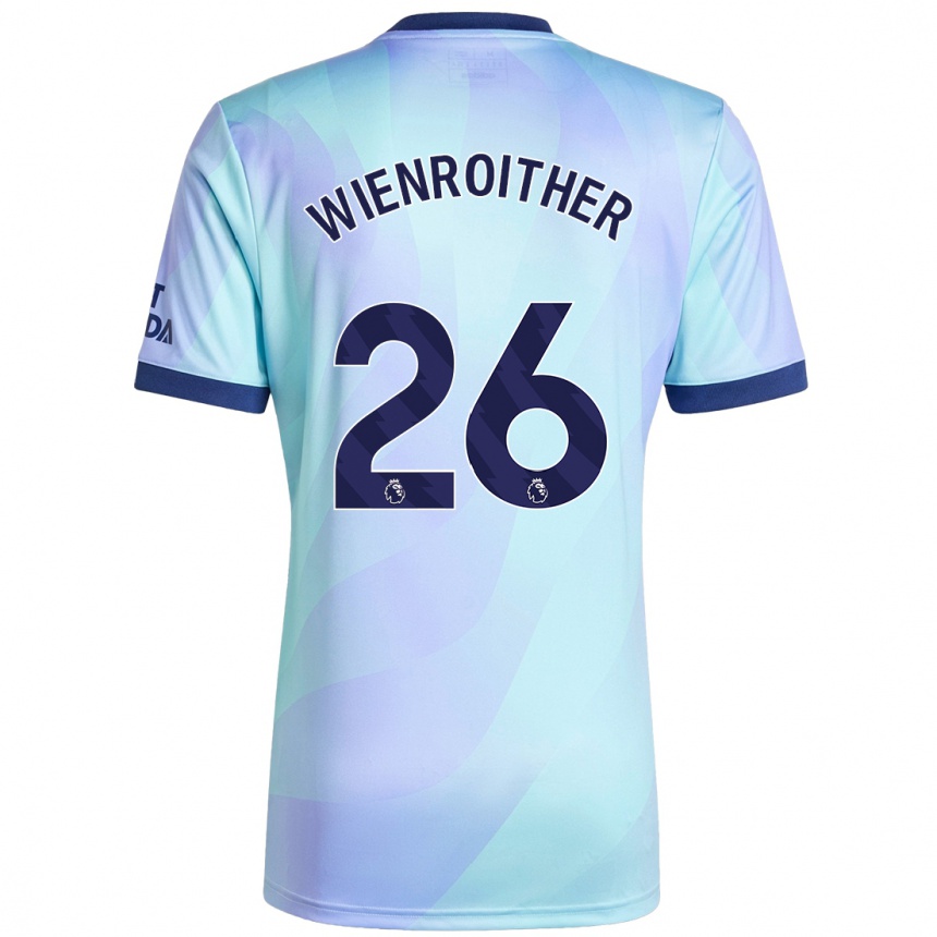 Kids Football Laura Wienroither #26 Aqua Third Jersey 2024/25 T-Shirt Australia