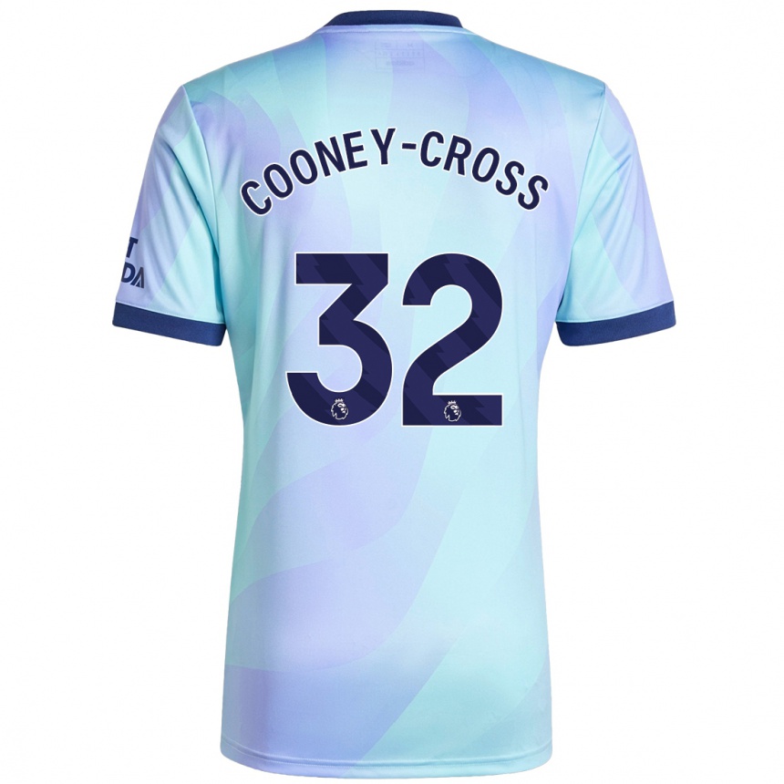 Kids Football Kyra Cooney-Cross #32 Aqua Third Jersey 2024/25 T-Shirt Australia