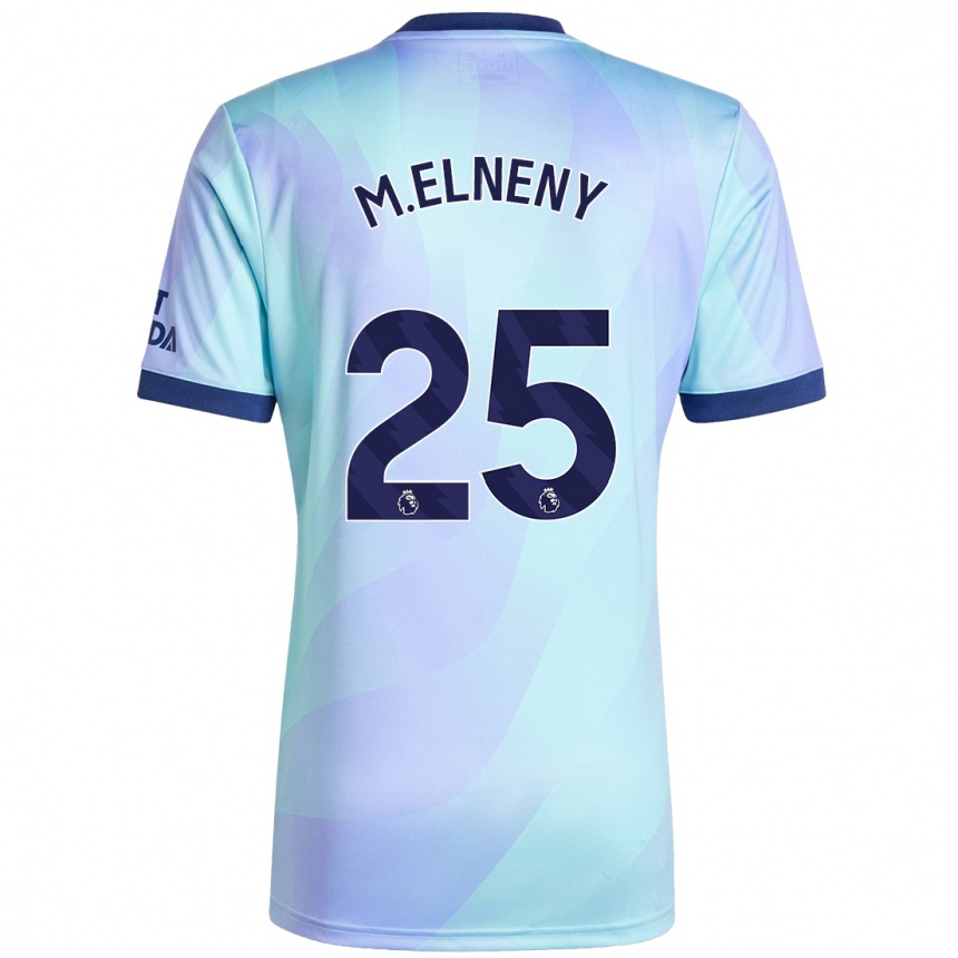 Kids Football Mohamed Elneny #25 Aqua Third Jersey 2024/25 T-Shirt Australia