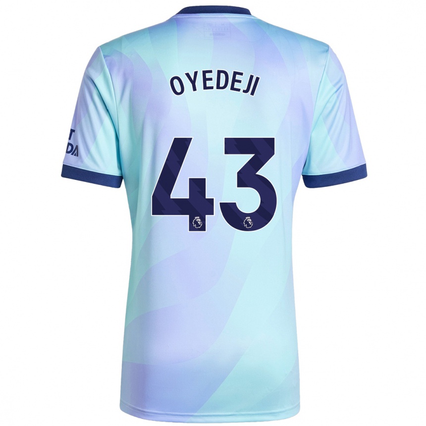 Kids Football Nathan Butler Oyedeji #43 Aqua Third Jersey 2024/25 T-Shirt Australia