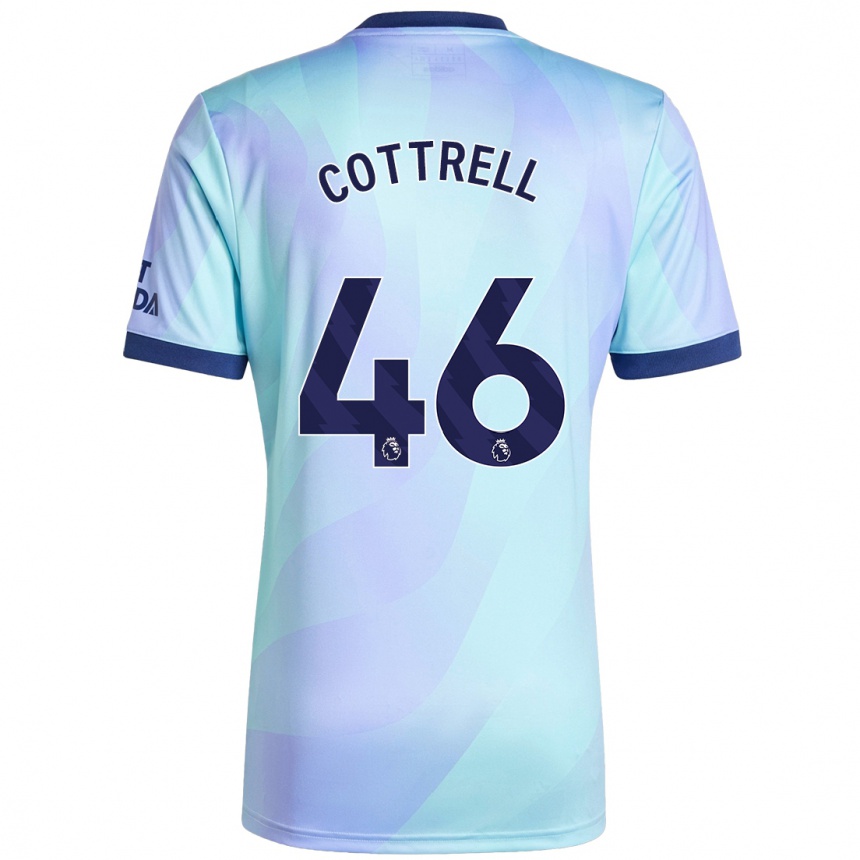 Kids Football Ben Cottrell #46 Aqua Third Jersey 2024/25 T-Shirt Australia