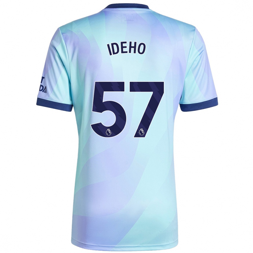 Kids Football Joel Ideho #57 Aqua Third Jersey 2024/25 T-Shirt Australia