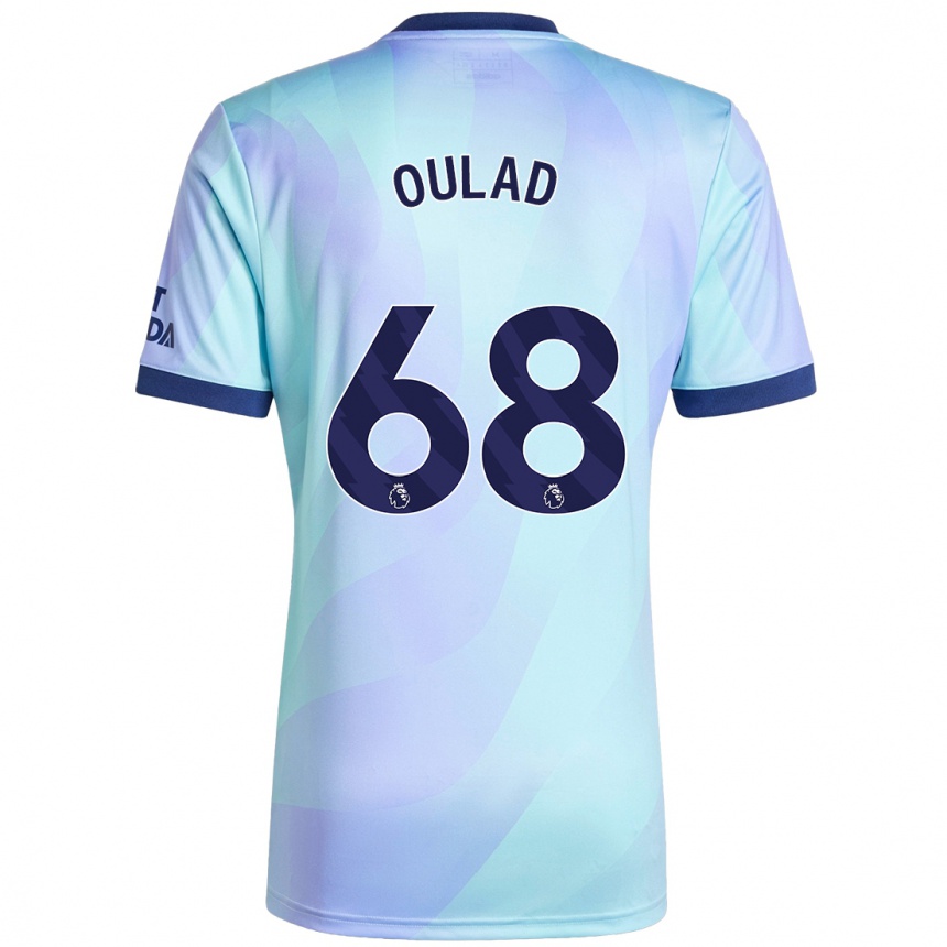 Kids Football Salah-Eddine Oulad M'hand #68 Aqua Third Jersey 2024/25 T-Shirt Australia