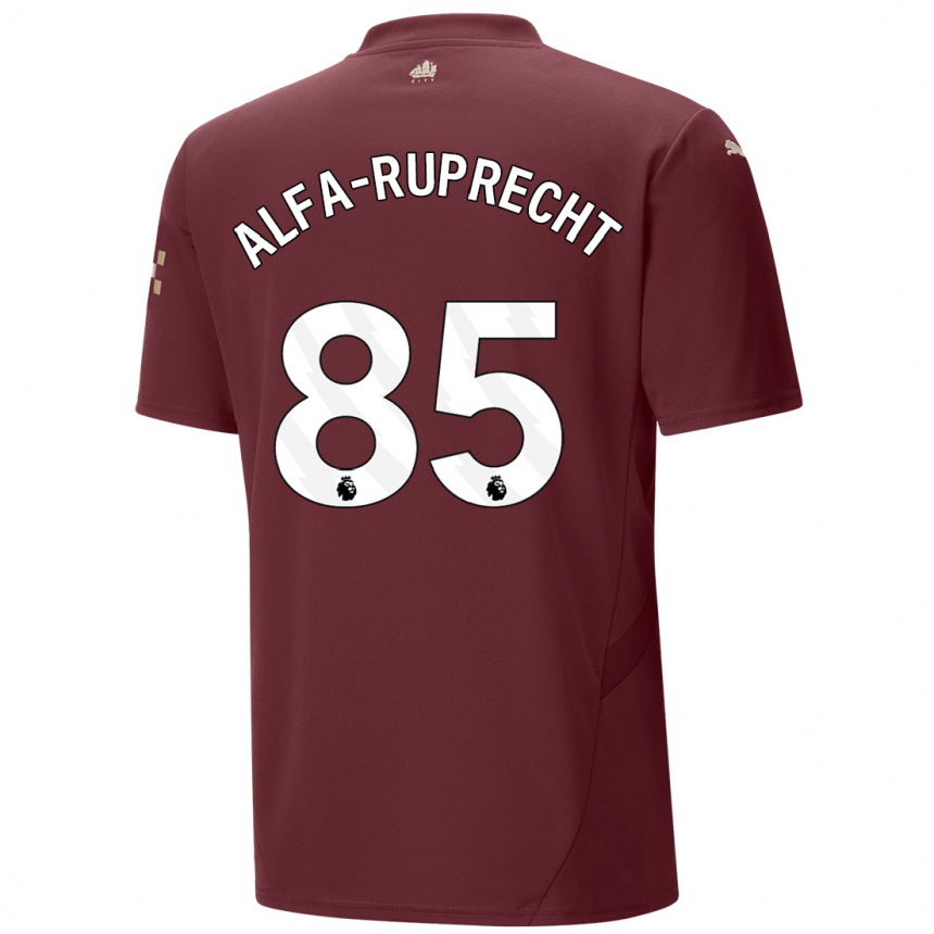 Kids Football Farid Alfa-Ruprecht #85 Maroon Third Jersey 2024/25 T-Shirt Australia