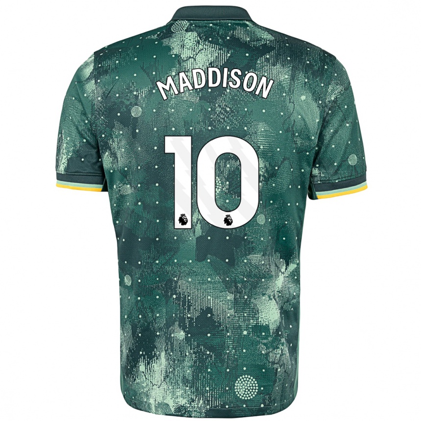 Kids Football James Maddison #10 Mint Green Third Jersey 2024/25 T-Shirt Australia