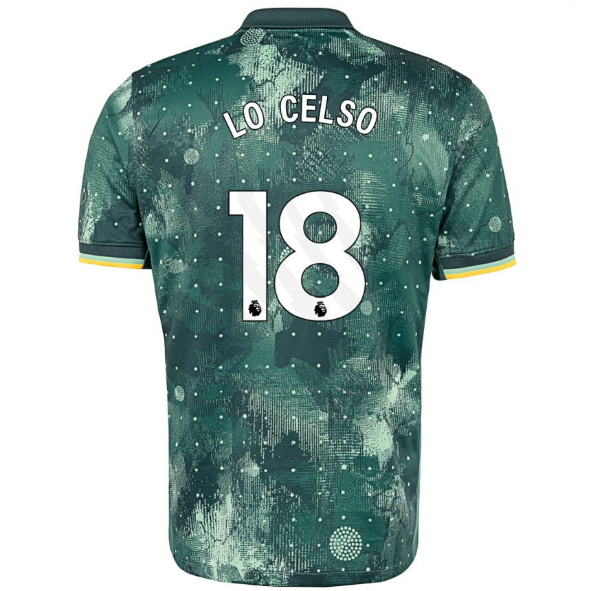 Kids Football Giovani Lo Celso #20 Mint Green Third Jersey 2024/25 T-Shirt Australia