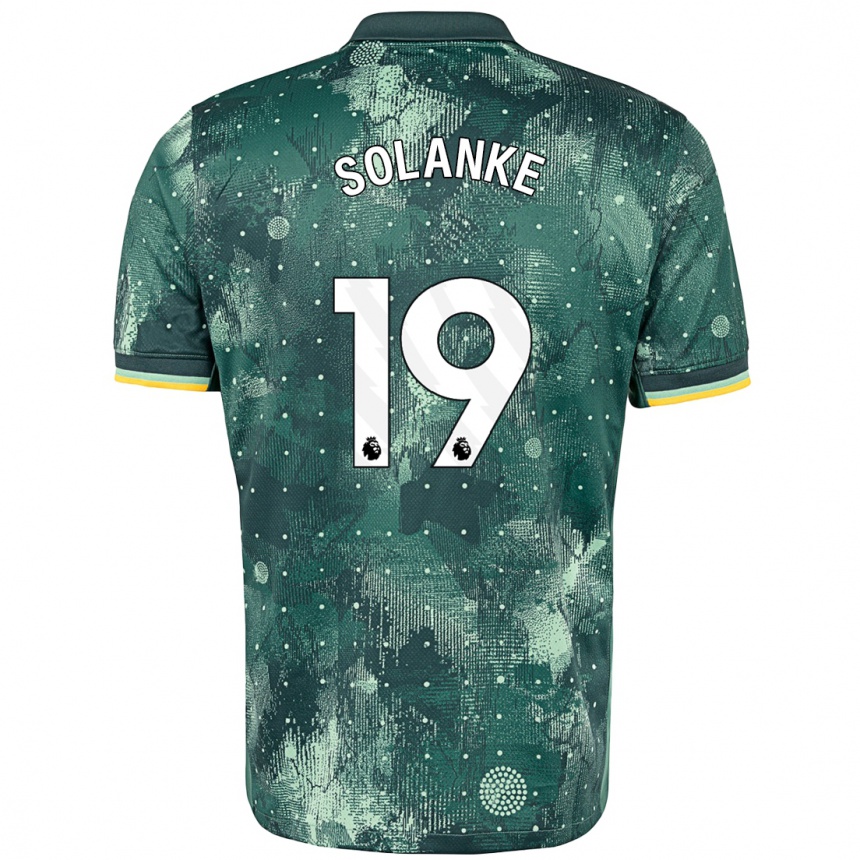 Kids Football Dominic Solanke #19 Mint Green Third Jersey 2024/25 T-Shirt Australia