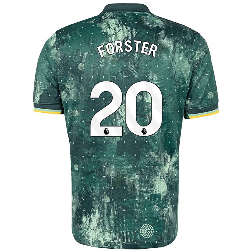 Kids Football Fraser Forster #20 Mint Green Third Jersey 2024/25 T-Shirt Australia