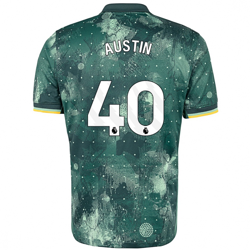 Kids Football Brandon Austin #40 Mint Green Third Jersey 2024/25 T-Shirt Australia