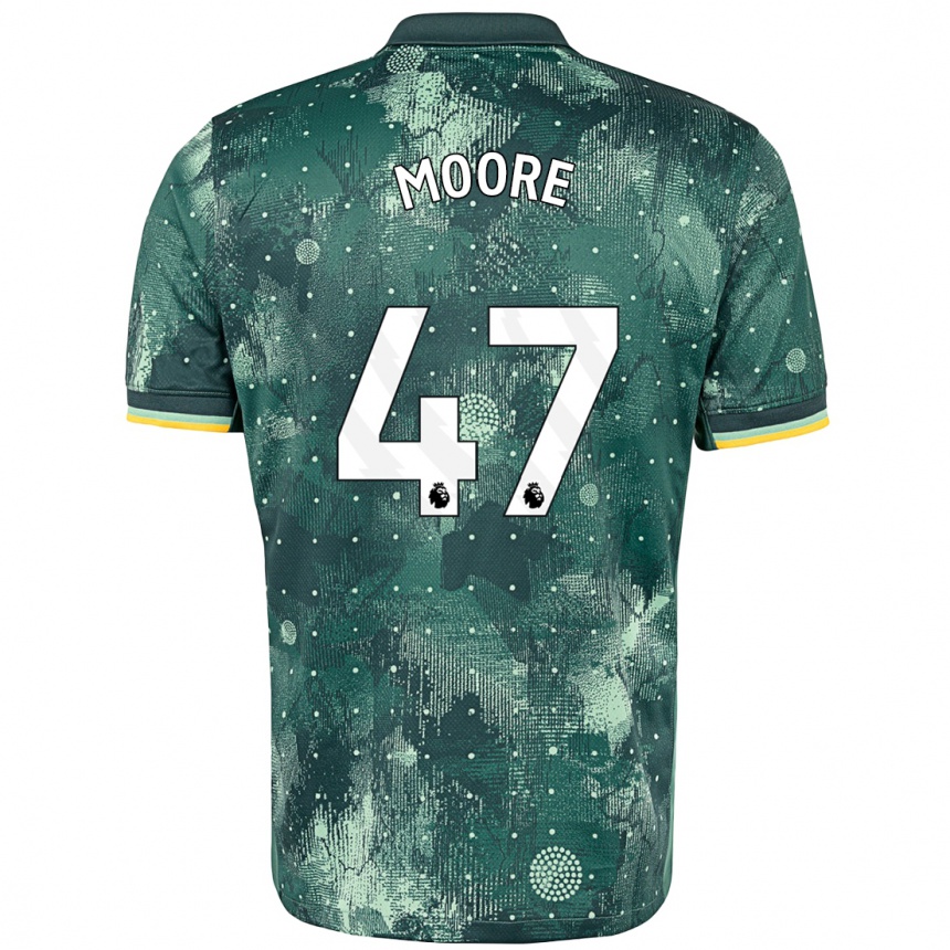 Kids Football Mikey Moore #47 Mint Green Third Jersey 2024/25 T-Shirt Australia