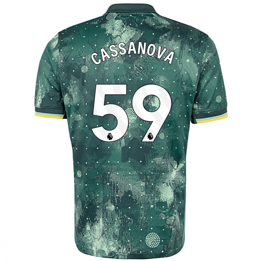 Kids Football Dante Cassanova #59 Mint Green Third Jersey 2024/25 T-Shirt Australia