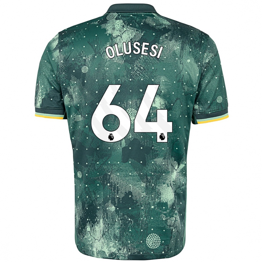 Kids Football Callum Olusesi #64 Mint Green Third Jersey 2024/25 T-Shirt Australia