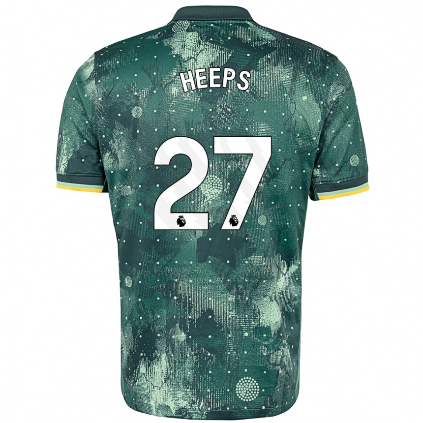 Kids Football Eleanor Heeps #27 Mint Green Third Jersey 2024/25 T-Shirt Australia