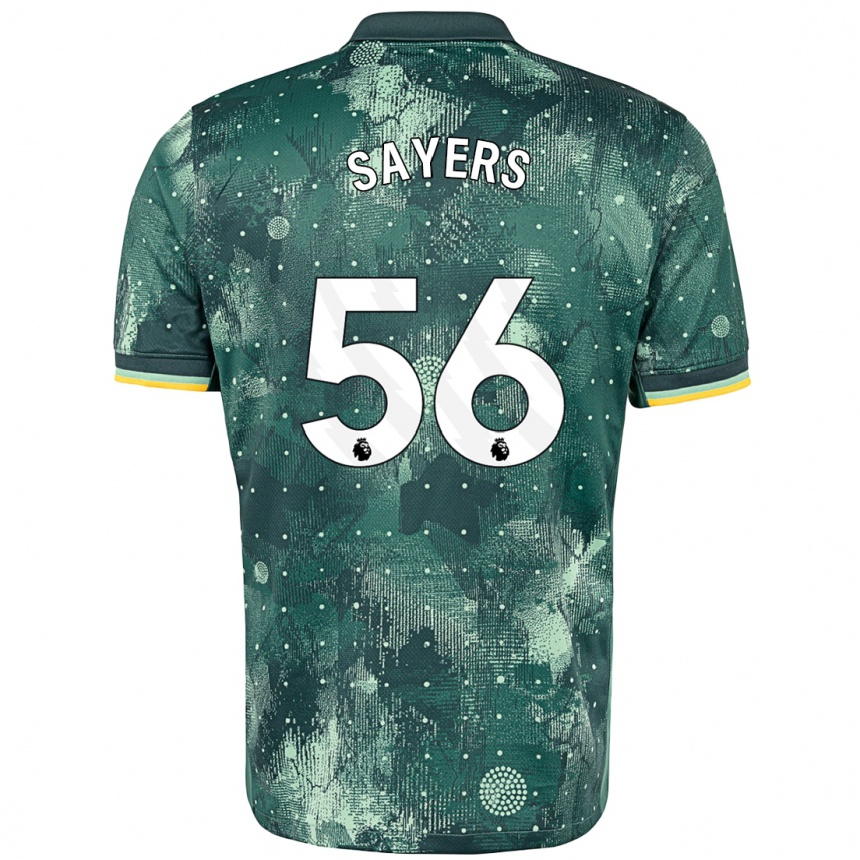 Kids Football Charlie Sayers #56 Mint Green Third Jersey 2024/25 T-Shirt Australia