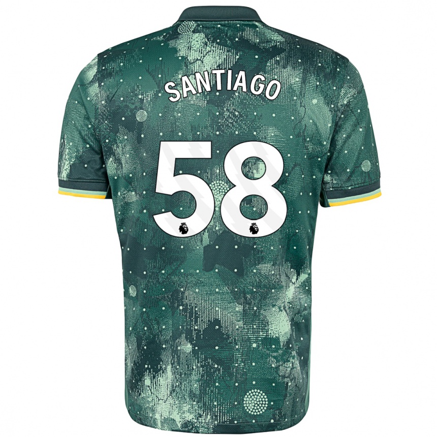 Kids Football Yago Santiago #58 Mint Green Third Jersey 2024/25 T-Shirt Australia