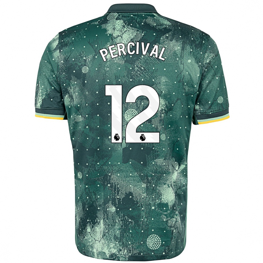 Kids Football Ria Percival #12 Mint Green Third Jersey 2024/25 T-Shirt Australia