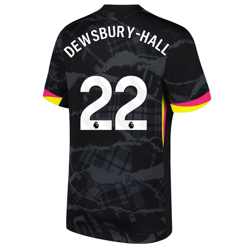 Kids Football Kiernan Dewsbury-Hall #22 Black Pink Third Jersey 2024/25 T-Shirt Australia