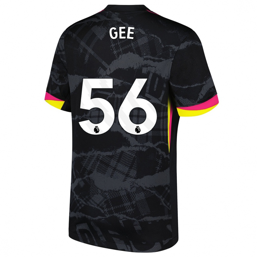 Kids Football Billy Gee #56 Black Pink Third Jersey 2024/25 T-Shirt Australia