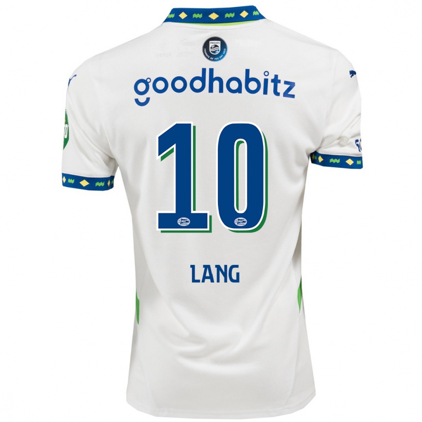 Kids Football Noa Lang #10 White Dark Blue Third Jersey 2024/25 T-Shirt Australia