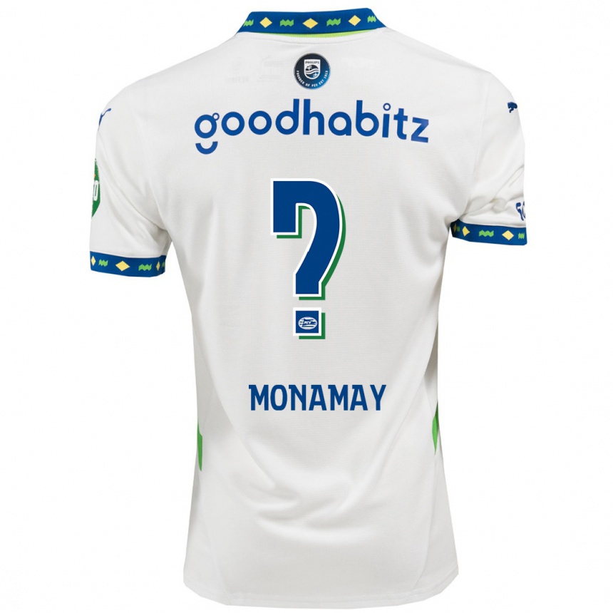 Kids Football Madi Monamay #0 White Dark Blue Third Jersey 2024/25 T-Shirt Australia