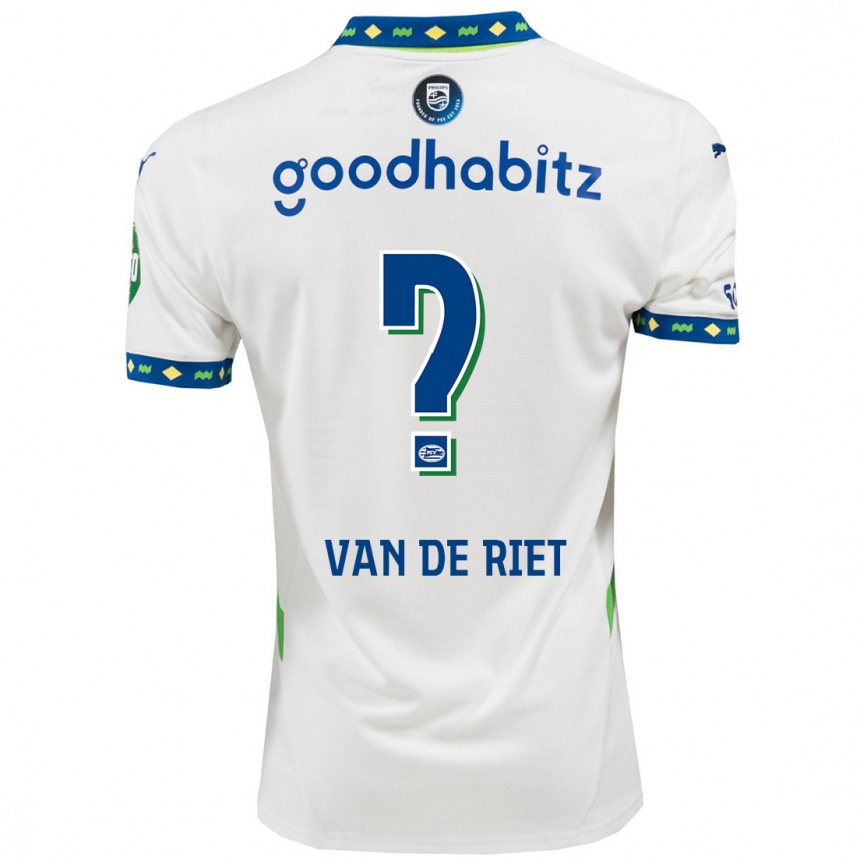 Kids Football Raf Van De Riet #0 White Dark Blue Third Jersey 2024/25 T-Shirt Australia