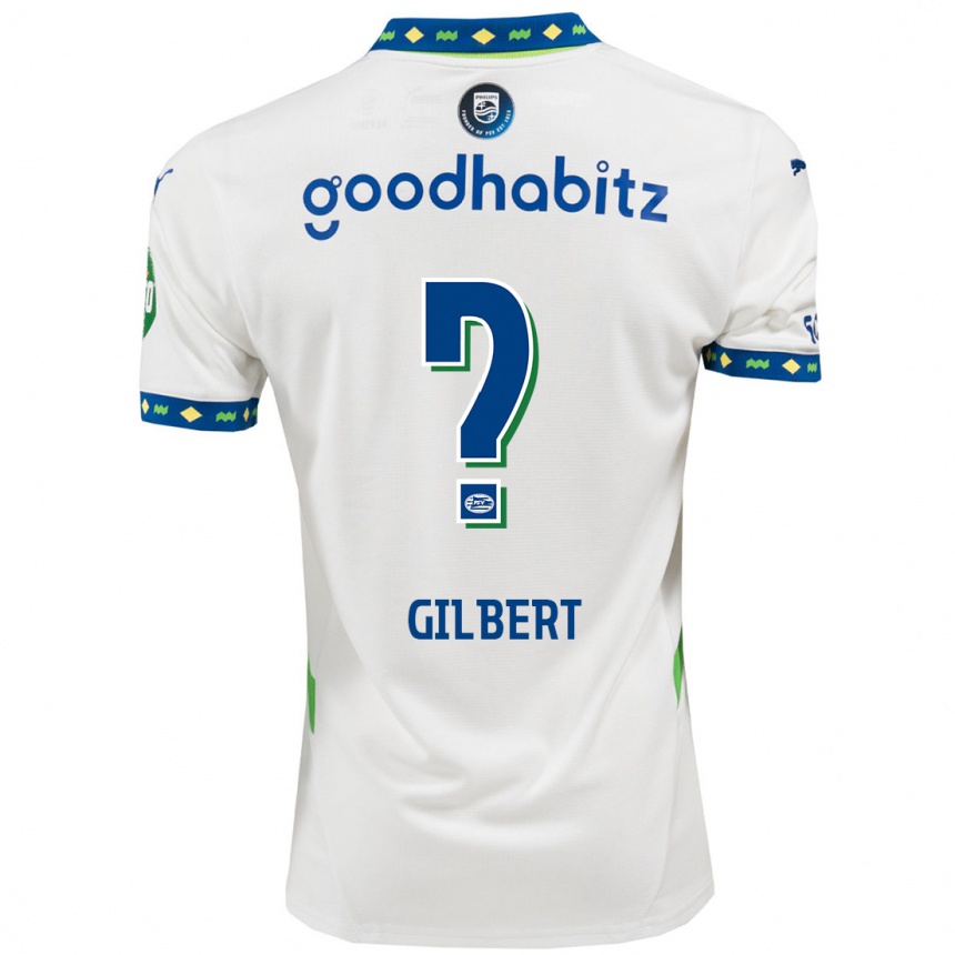 Kids Football Dantaye Gilbert #0 White Dark Blue Third Jersey 2024/25 T-Shirt Australia