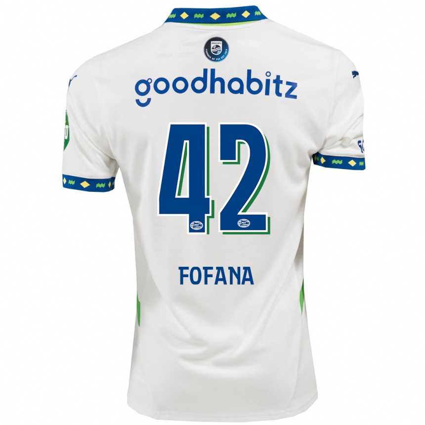 Kids Football Fodé Fofana #42 White Dark Blue Third Jersey 2024/25 T-Shirt Australia