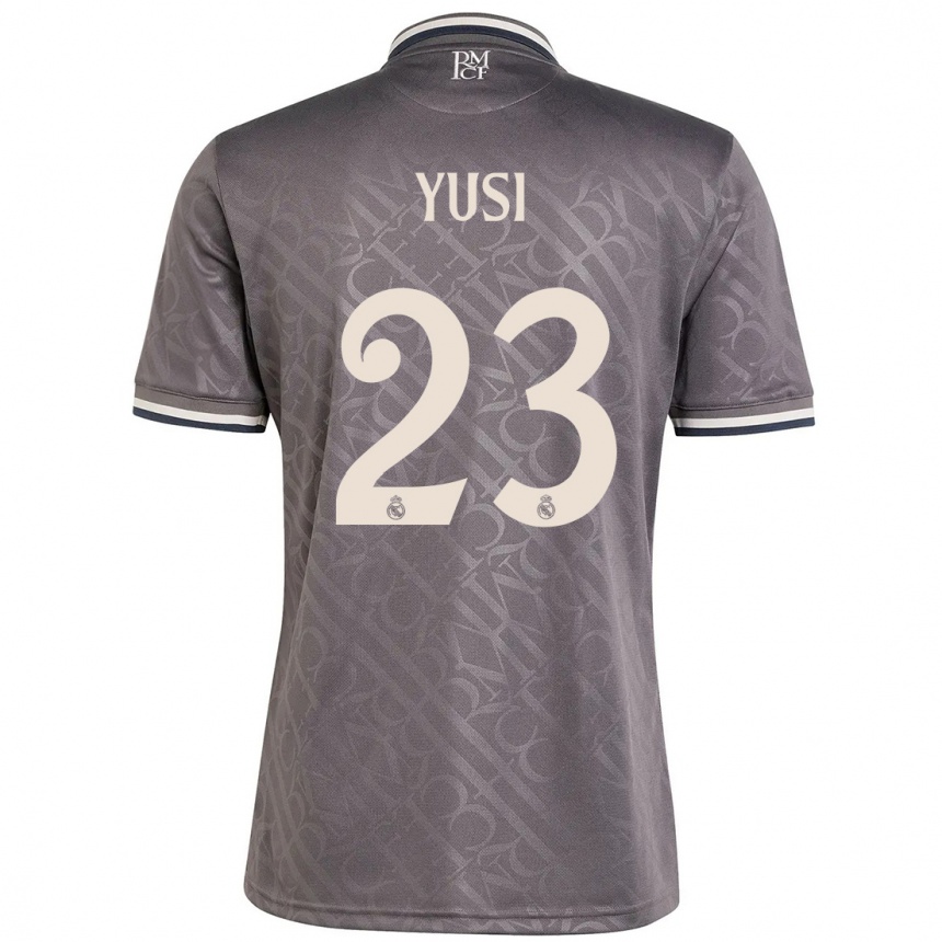 Kids Football Yusi #23 Charcoal Third Jersey 2024/25 T-Shirt Australia