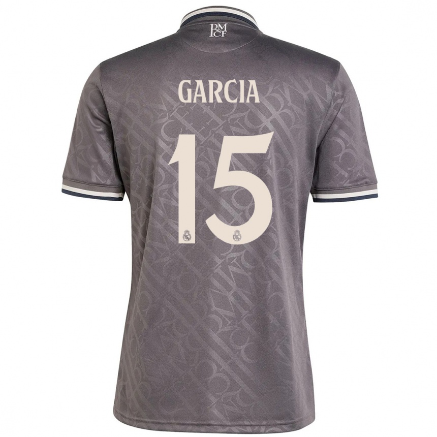 Kids Football Sheila García #15 Charcoal Third Jersey 2024/25 T-Shirt Australia