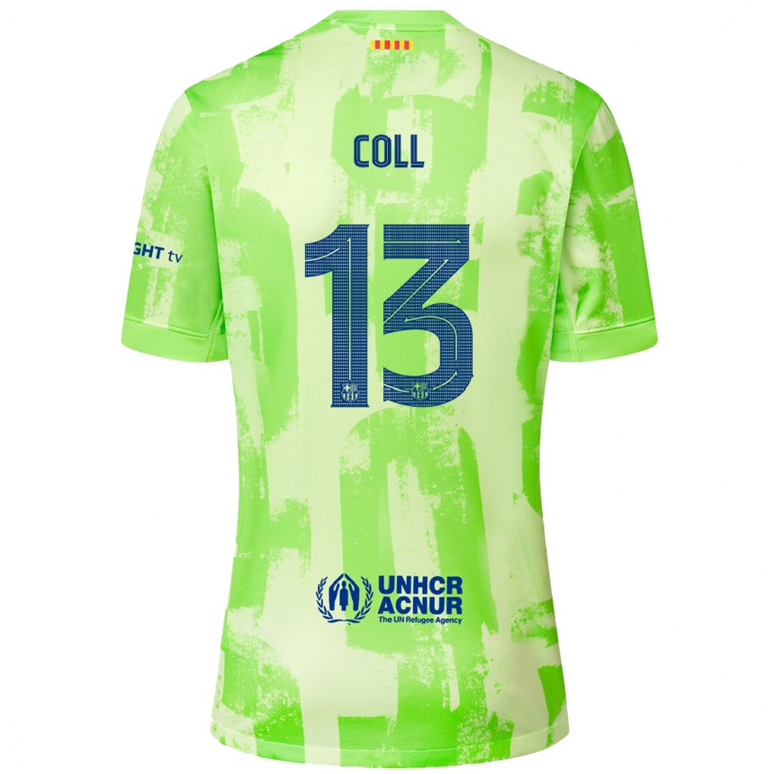 Kids Football Cata Coll #13 Lime Third Jersey 2024/25 T-Shirt Australia