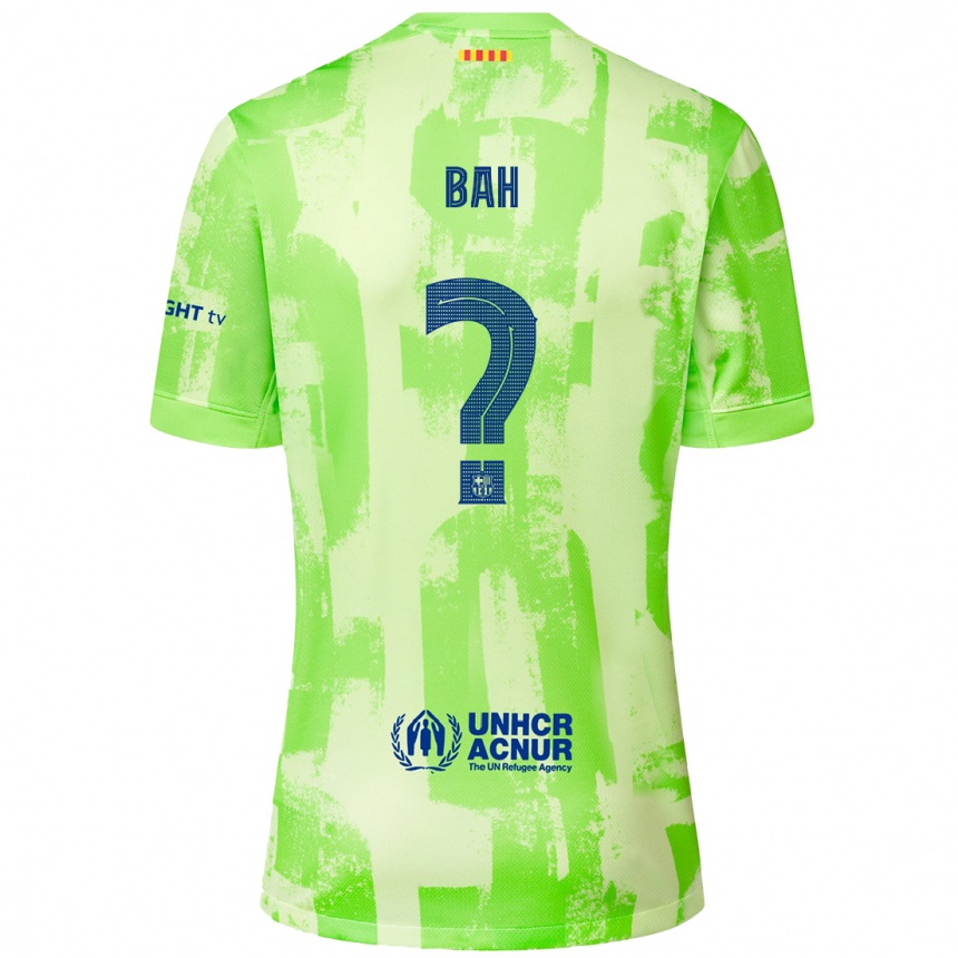 Kids Football Saidou Bah #0 Lime Third Jersey 2024/25 T-Shirt Australia