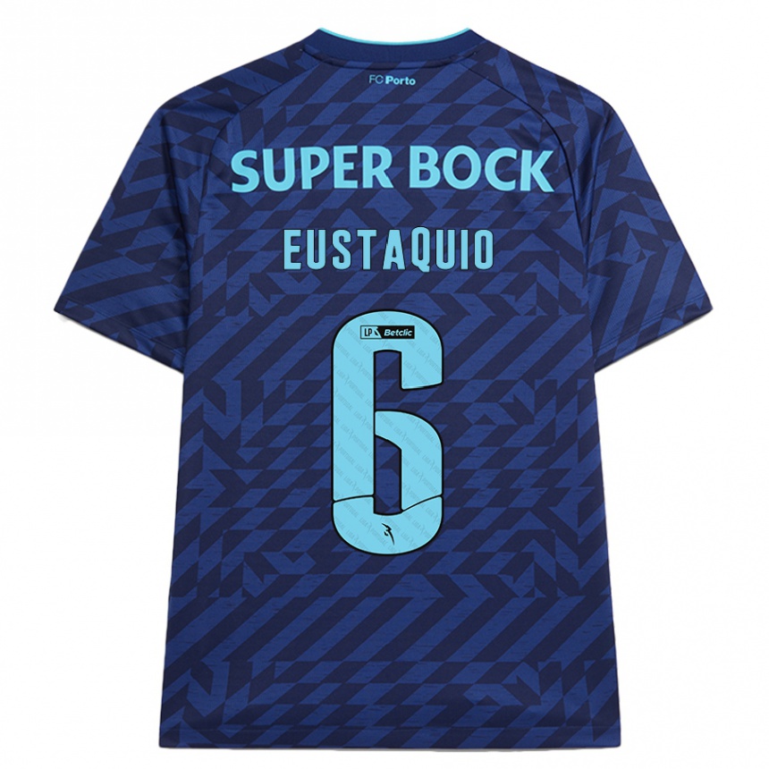 Kids Football Stephen Eustaquio #6 Navy Blue Third Jersey 2024/25 T-Shirt Australia