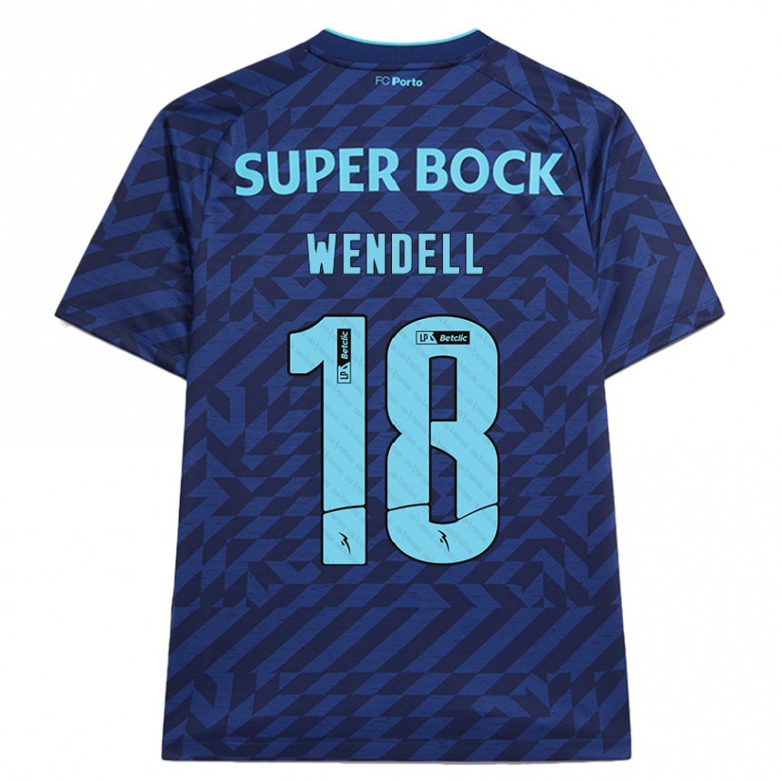 Kids Football Wendell #18 Navy Blue Third Jersey 2024/25 T-Shirt Australia