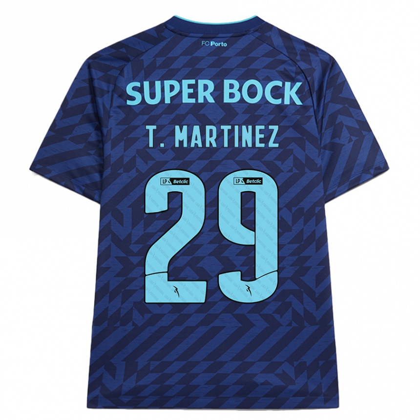 Kids Football Toni Martínez #29 Navy Blue Third Jersey 2024/25 T-Shirt Australia