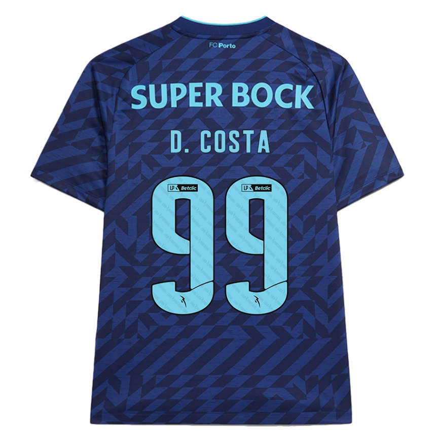 Kids Football Diogo Costa #99 Navy Blue Third Jersey 2024/25 T-Shirt Australia