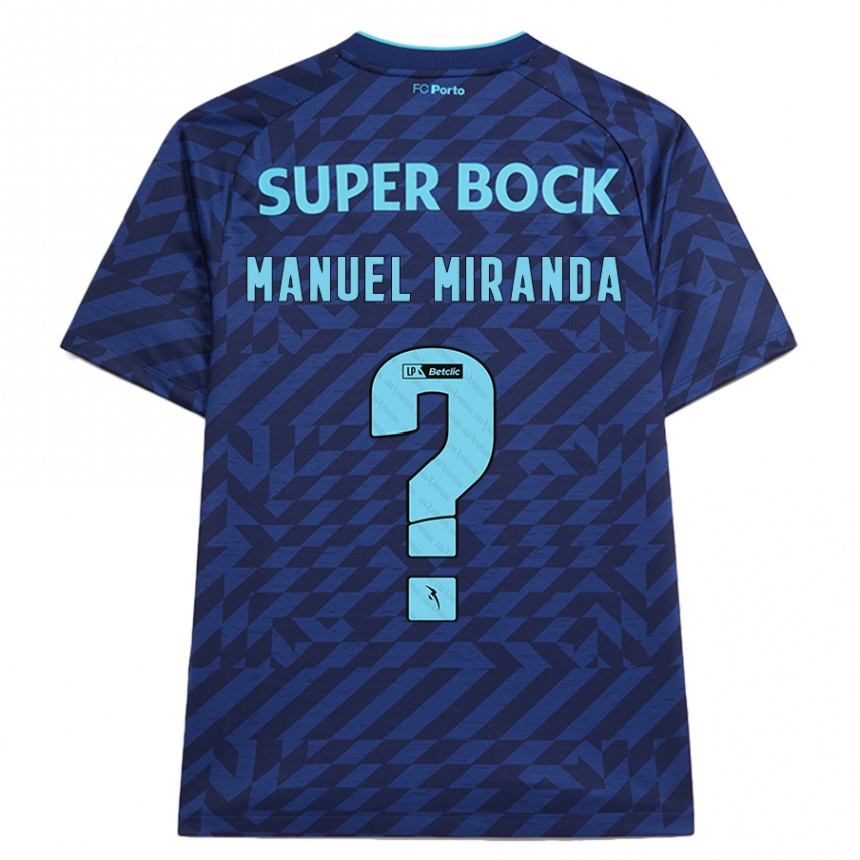 Kids Football Manuel Miranda #0 Navy Blue Third Jersey 2024/25 T-Shirt Australia