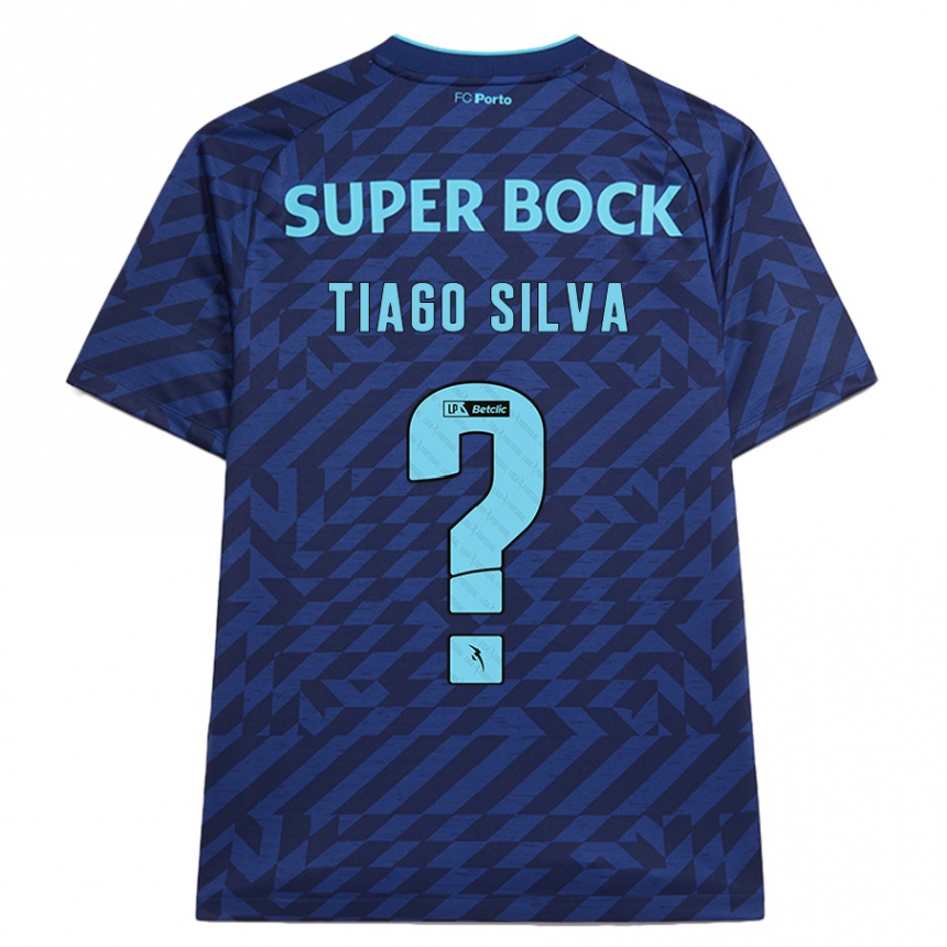 Kids Football Tiago Silva #0 Navy Blue Third Jersey 2024/25 T-Shirt Australia