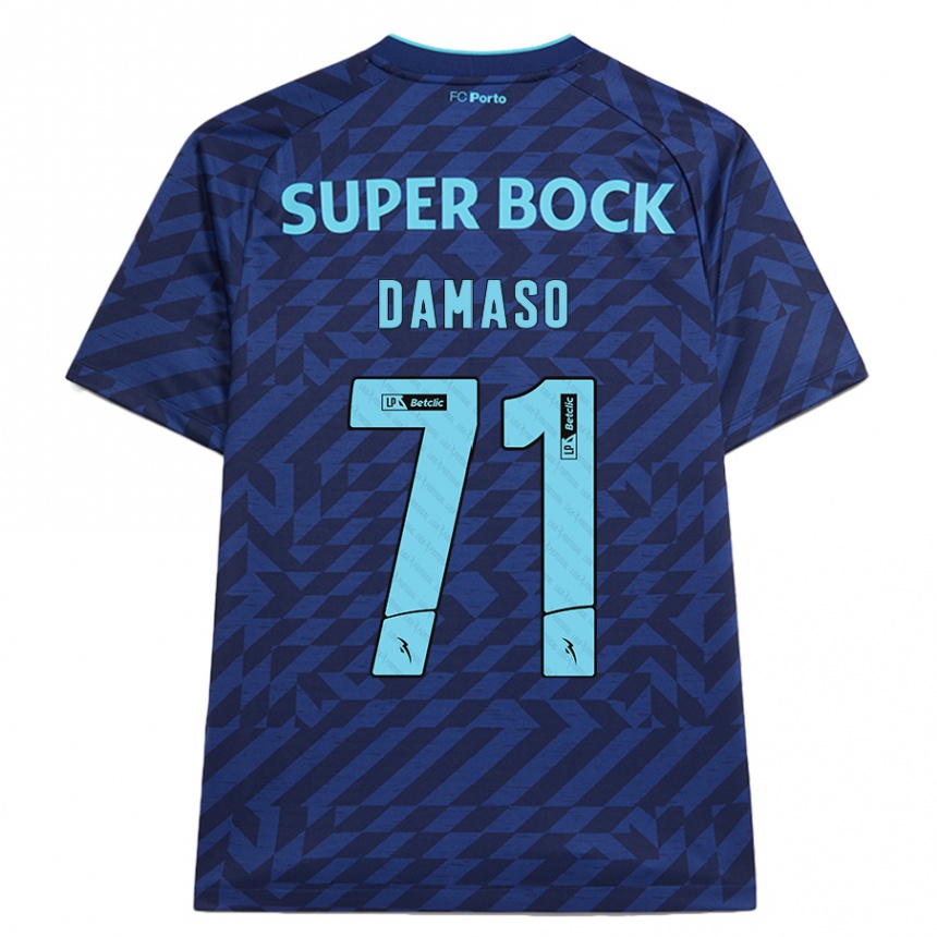 Kids Football Nico Damaso #71 Navy Blue Third Jersey 2024/25 T-Shirt Australia